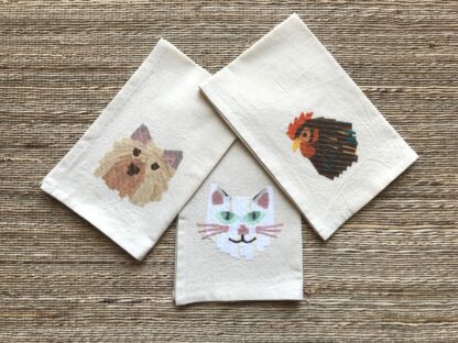 Pom Dog Face Kitchen Towel - Image 7